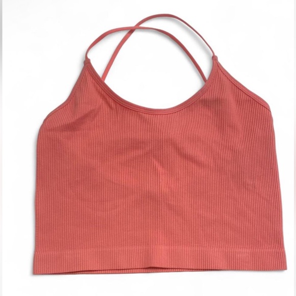 Colsie Tops - Colsie Coral Ribbed Tank Top